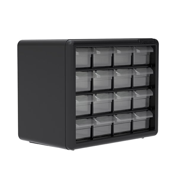 Akro-Mils 10116 Cassettiera Plastica 16 Cassetti da Parete