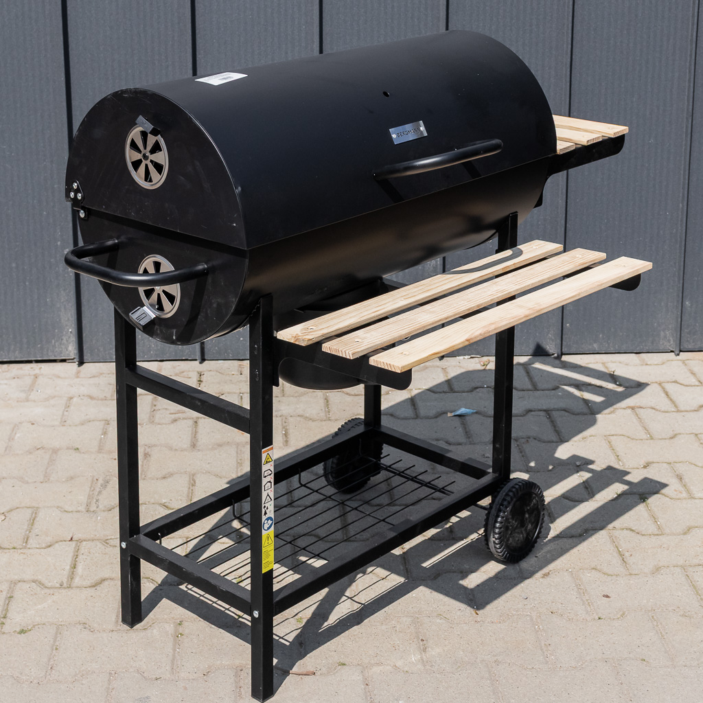 Bergmann Barbecue a Carbone a Botte con 2 Ripiani