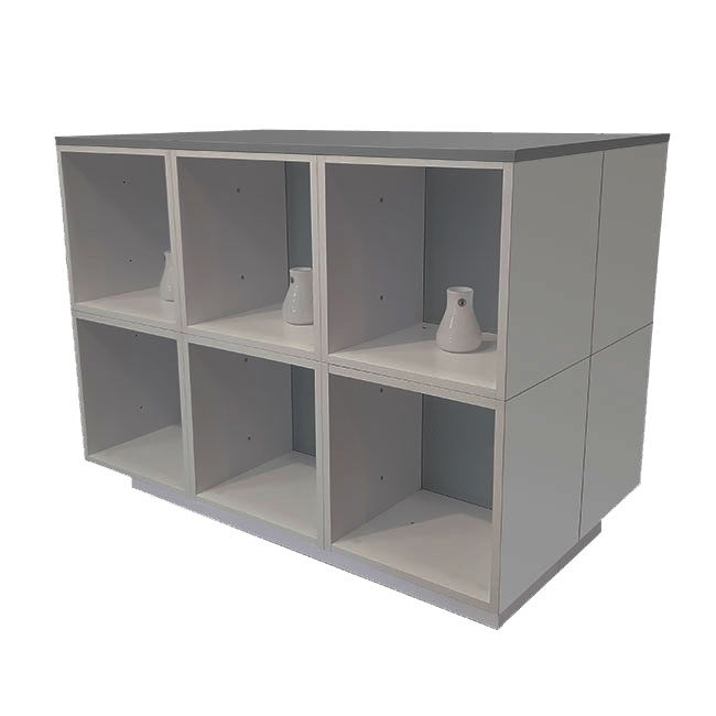 Agosistem Banco espositivo 12 cubolotti 120x70 cm