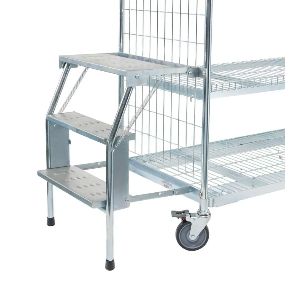 Forkberg Picker Scaletta Carrello 3 Gradini Zincata
