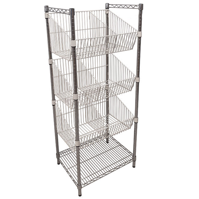 Agosistem kit base + 3 ceste bocca di lupo 60x45x167 espositore