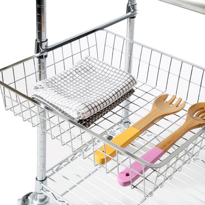 Seville Classics Carrello Tavolo Acciaio Inox NSF