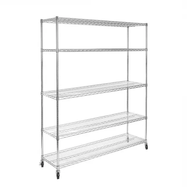 Seville Classics UltraDurable Scaffale Acciaio 5 Ripiani 152 cm