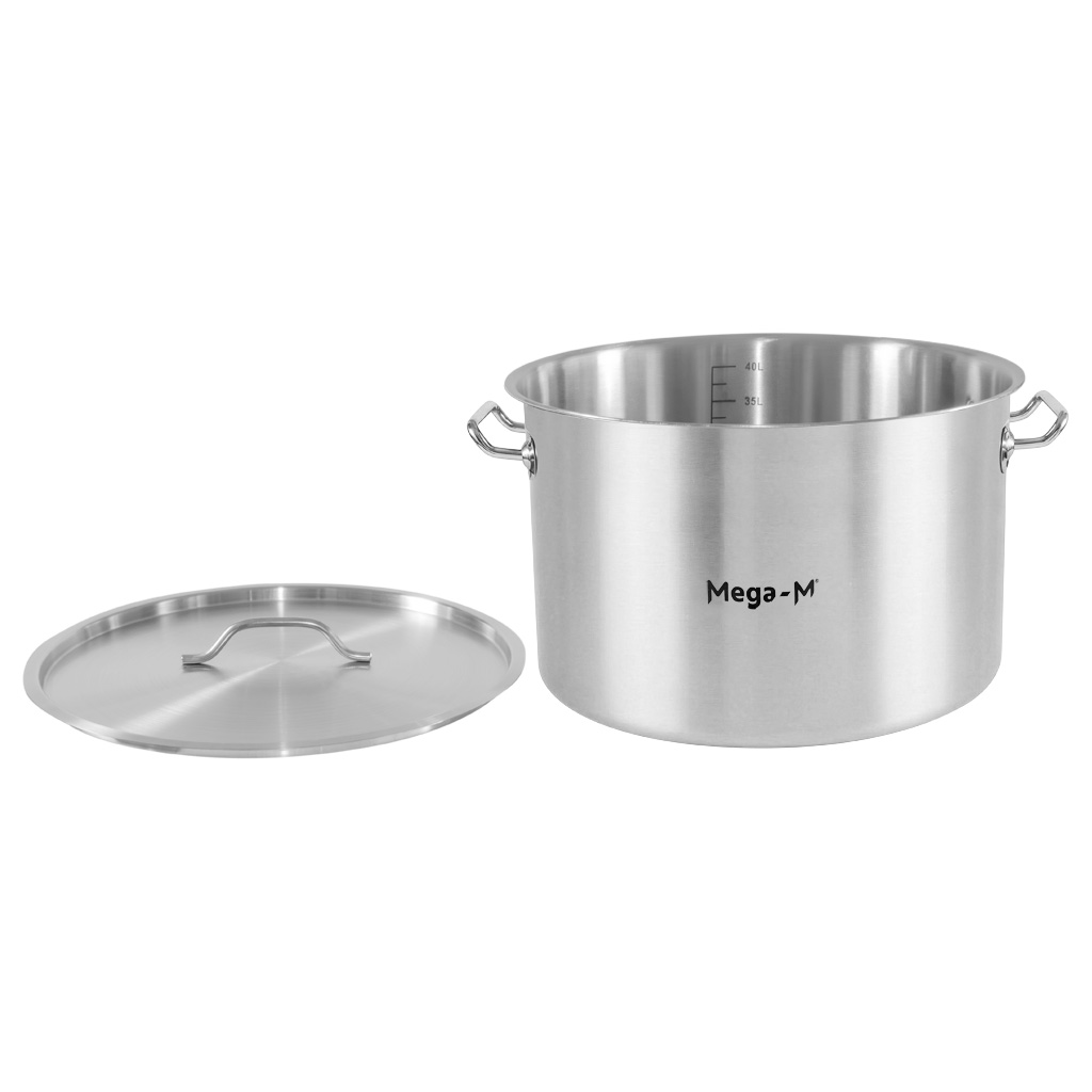 Mega-M Standard 44L pentola inox con coperchio 45x28