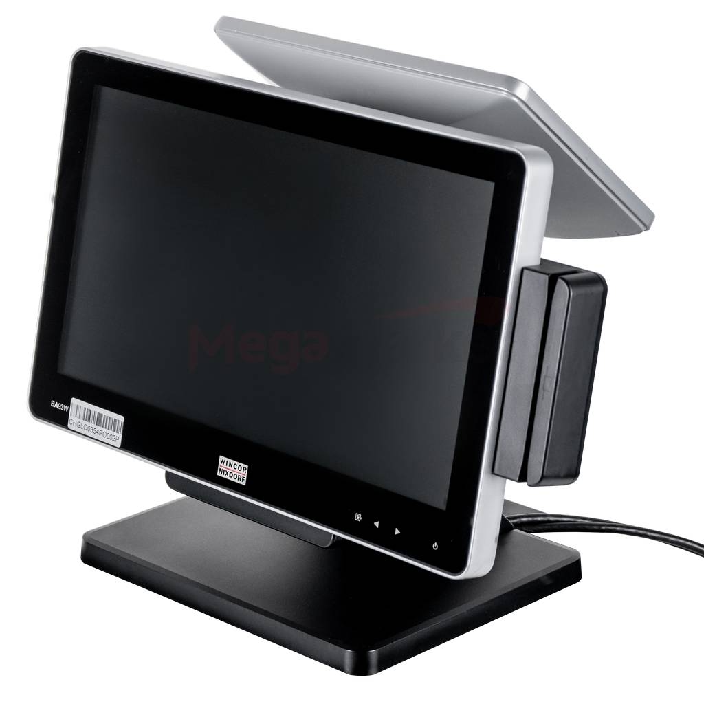 Wincor Nixdorf BA93W+BA91W monitor touch POS 15,6+10,1 pollici