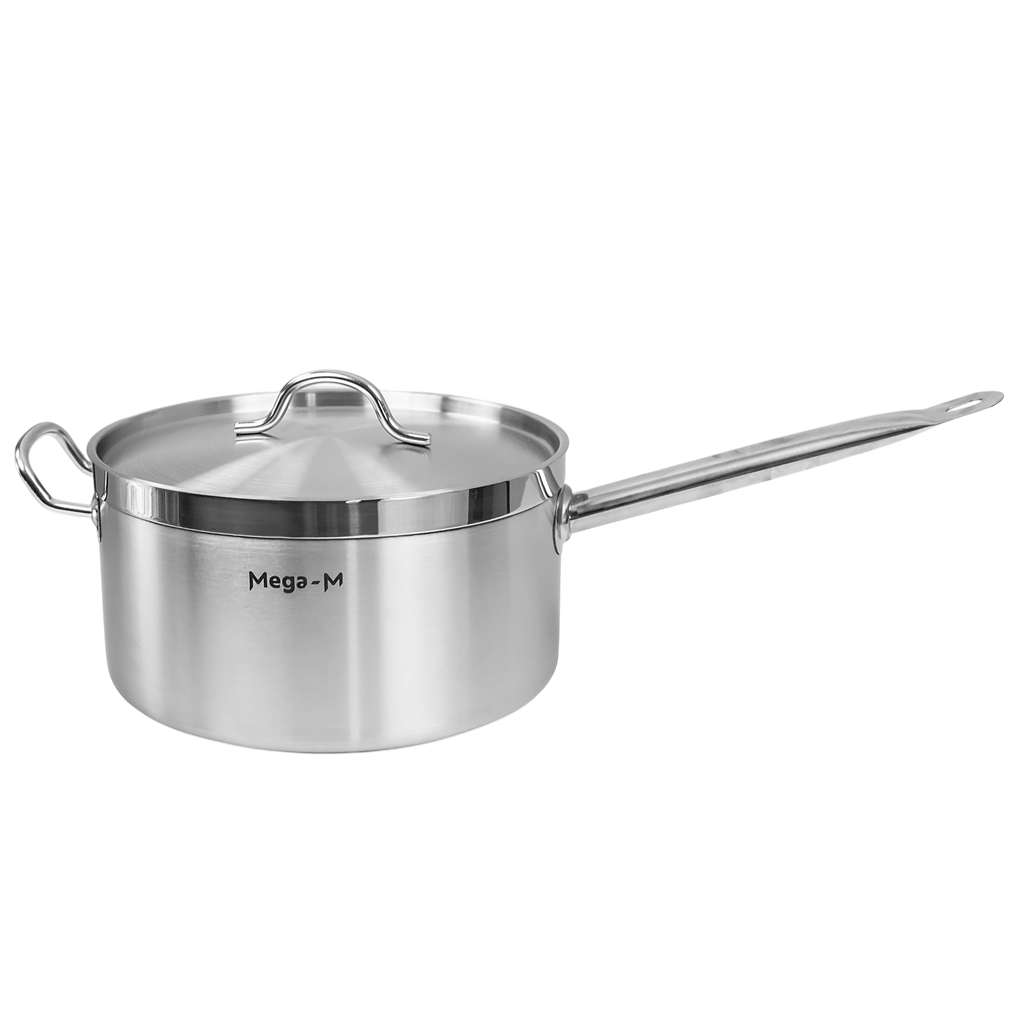 Mega-M PRO casseruola acciaio con coperchio 8L 26 cm