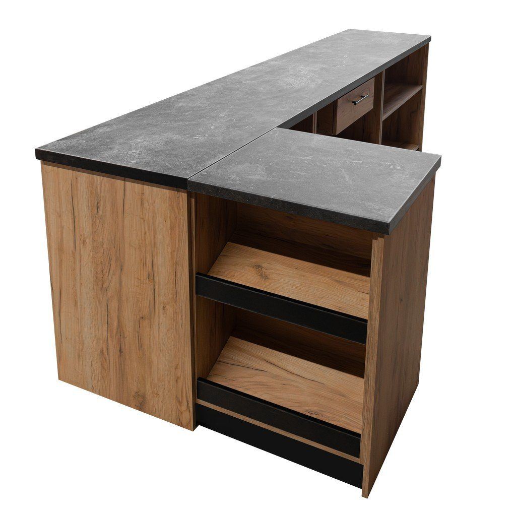 Mega-M banco vendita a L 360 cm rovere kraft 87x60
