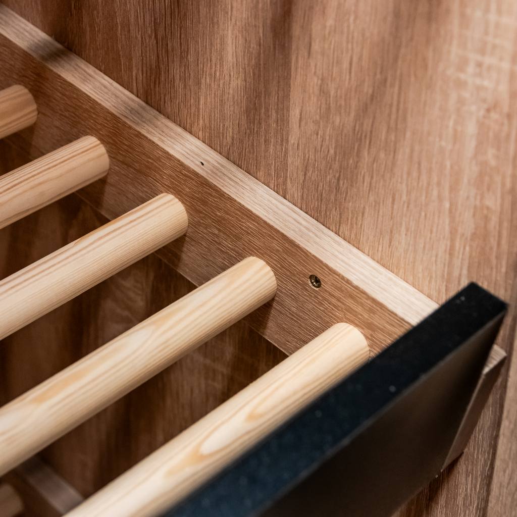 Mega-M Espositore Pane con Vetro Rovere Sonoma H205 cm