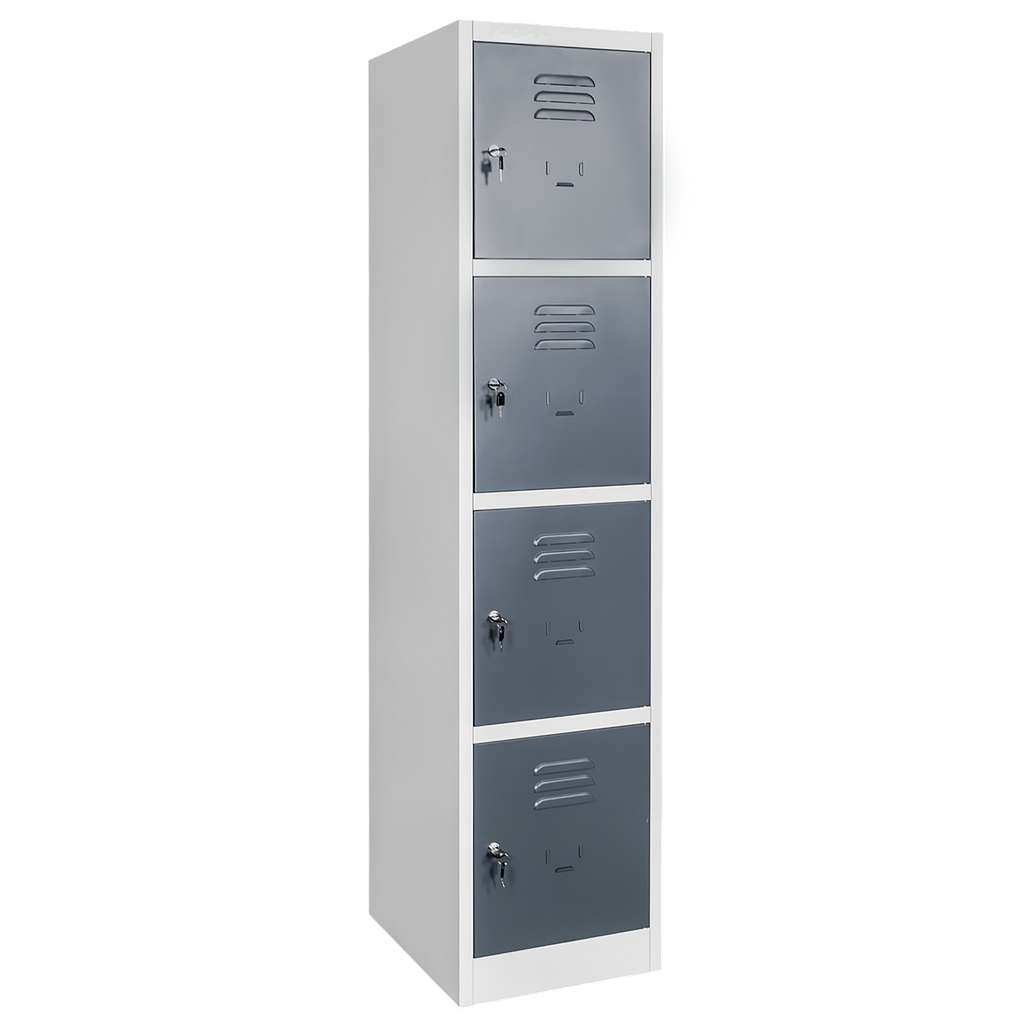 Mega-M Armadietto spogliatoio 4 posti 40x50x180 cm grigio grafite