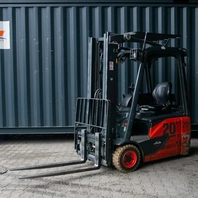 Linde E15 carrello elevatore elettrico 4640 mm usato