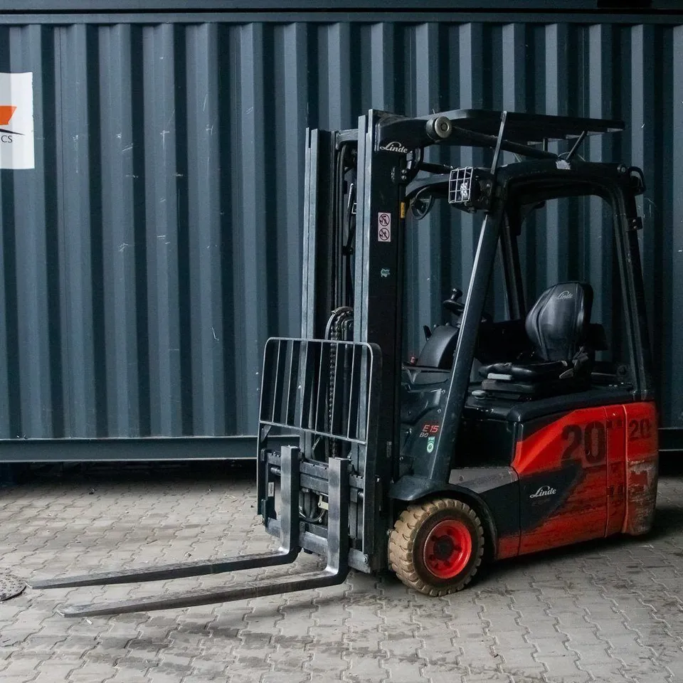 Linde E15 carrello elevatore elettrico 4640 mm usato