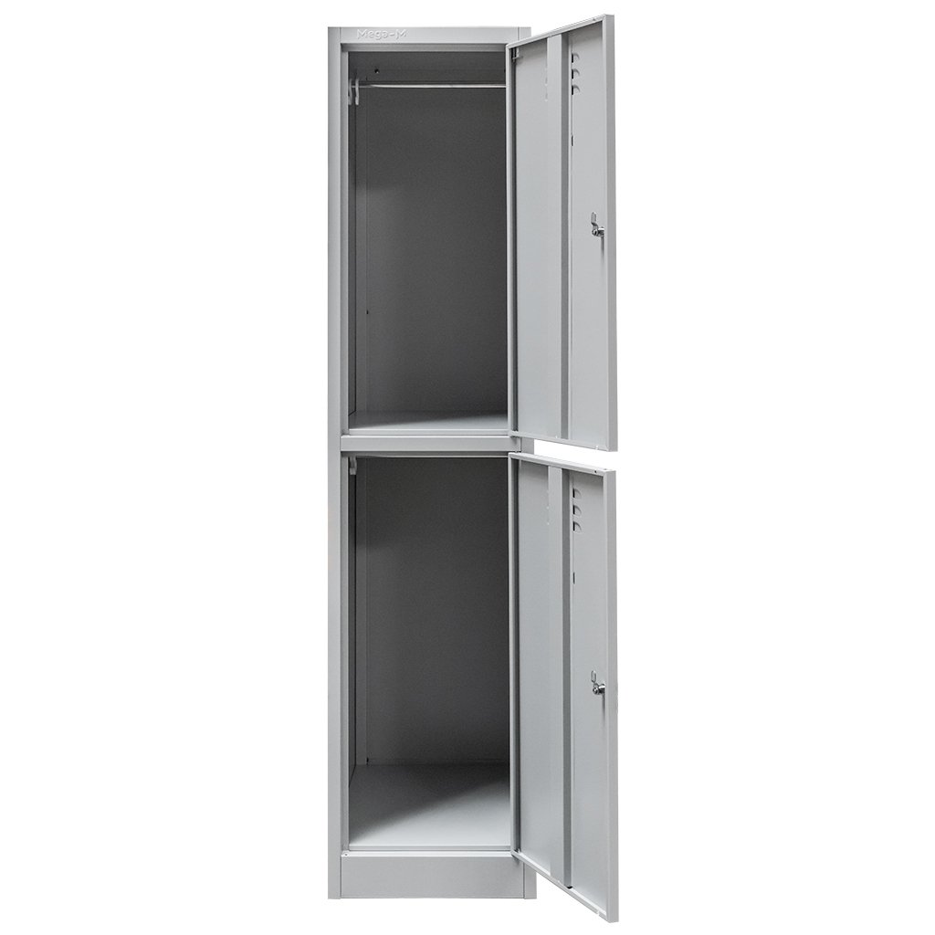 Mega-M BHP armadietto spogliatoio metallo 2 posti grigio