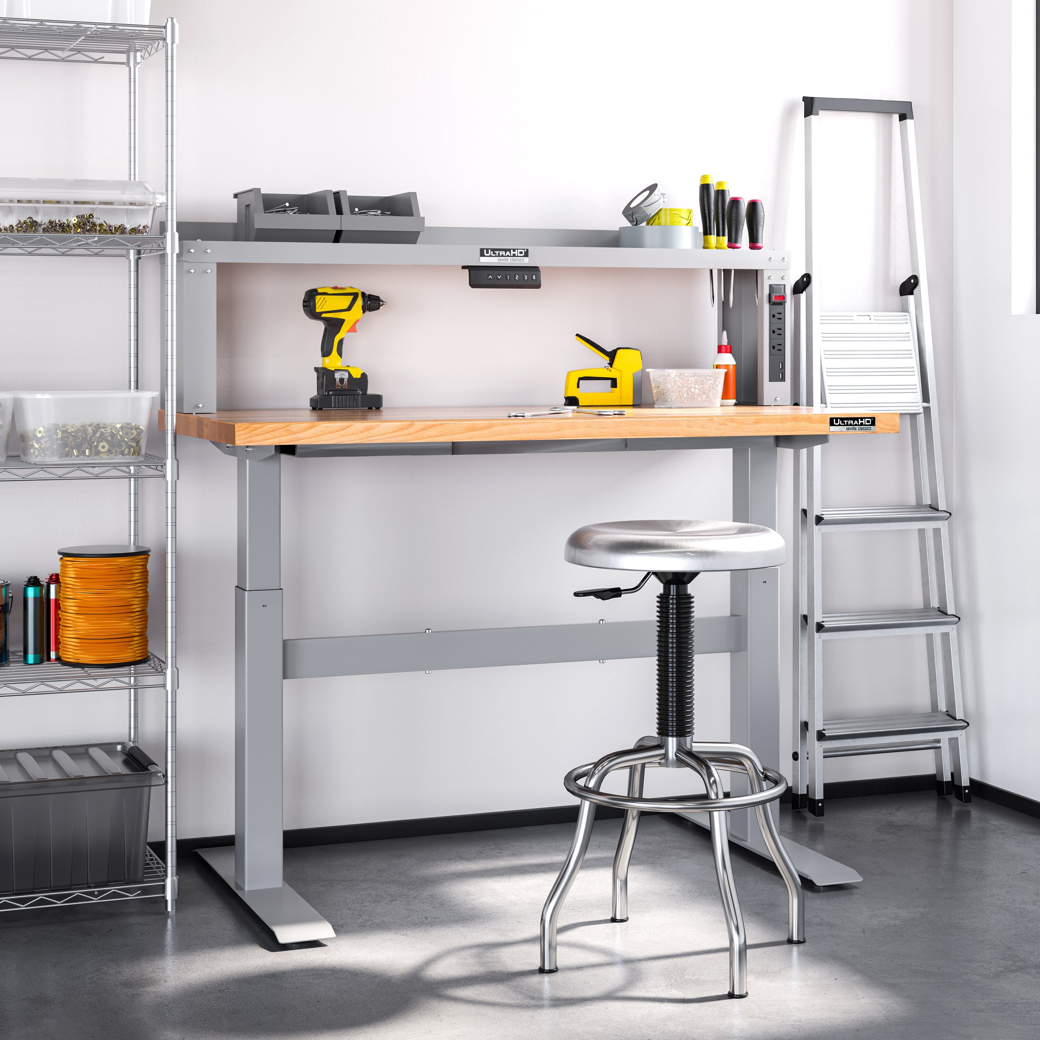 Seville Classics UltraHD 18290 sgabello inox regolabile
