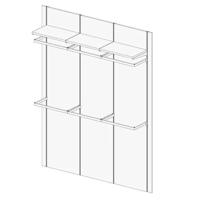 Agosistem Sistema 58 Kit 08 parete attrezzata 190 cm