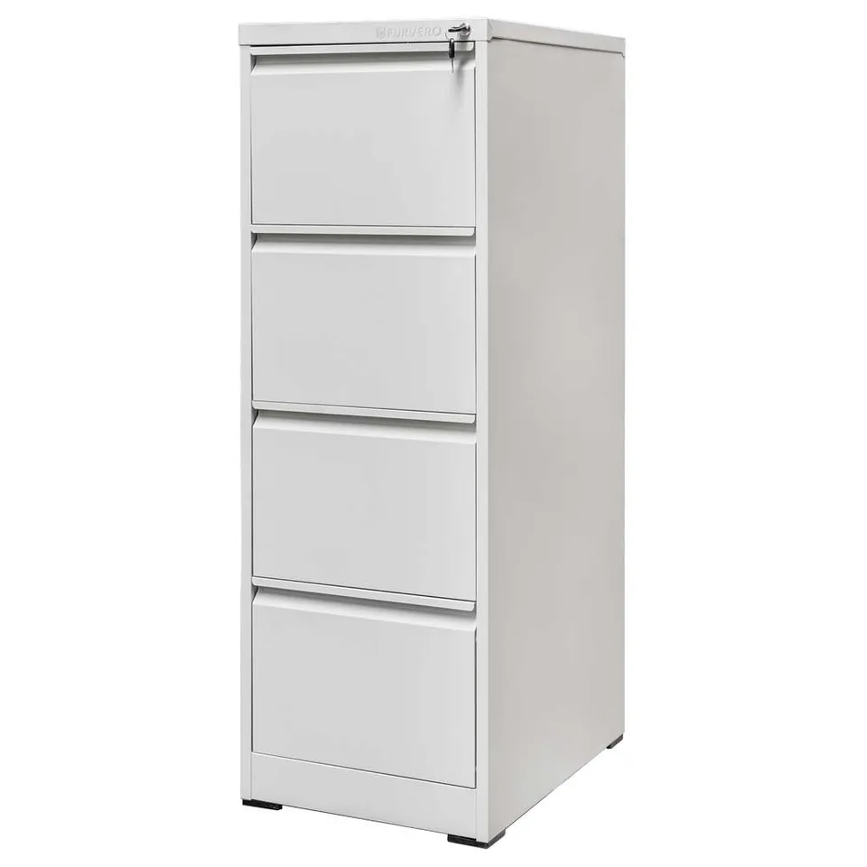 Furvero W4S S/S Schedario metallo 4 cassetti 62x45x134
