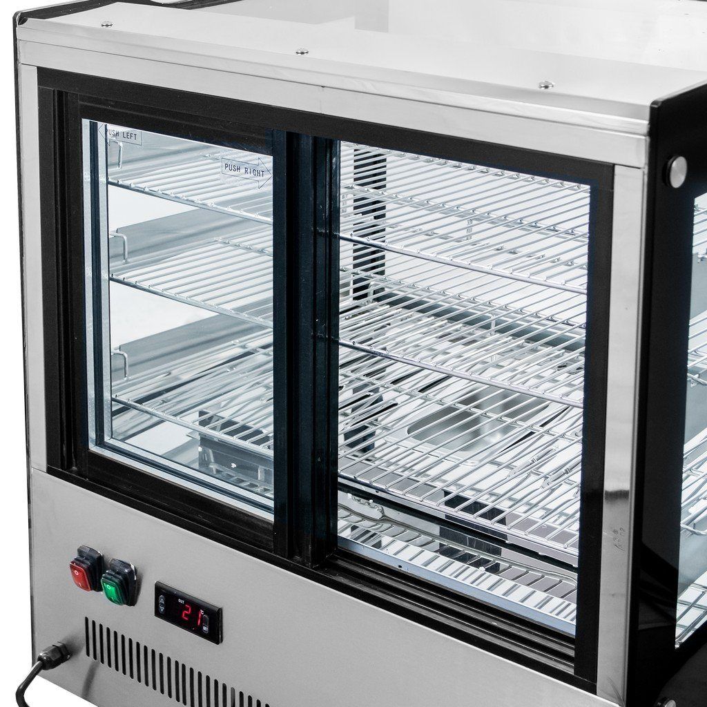 Mega-M Elsa Mini S66 vetrina riscaldata da banco inox