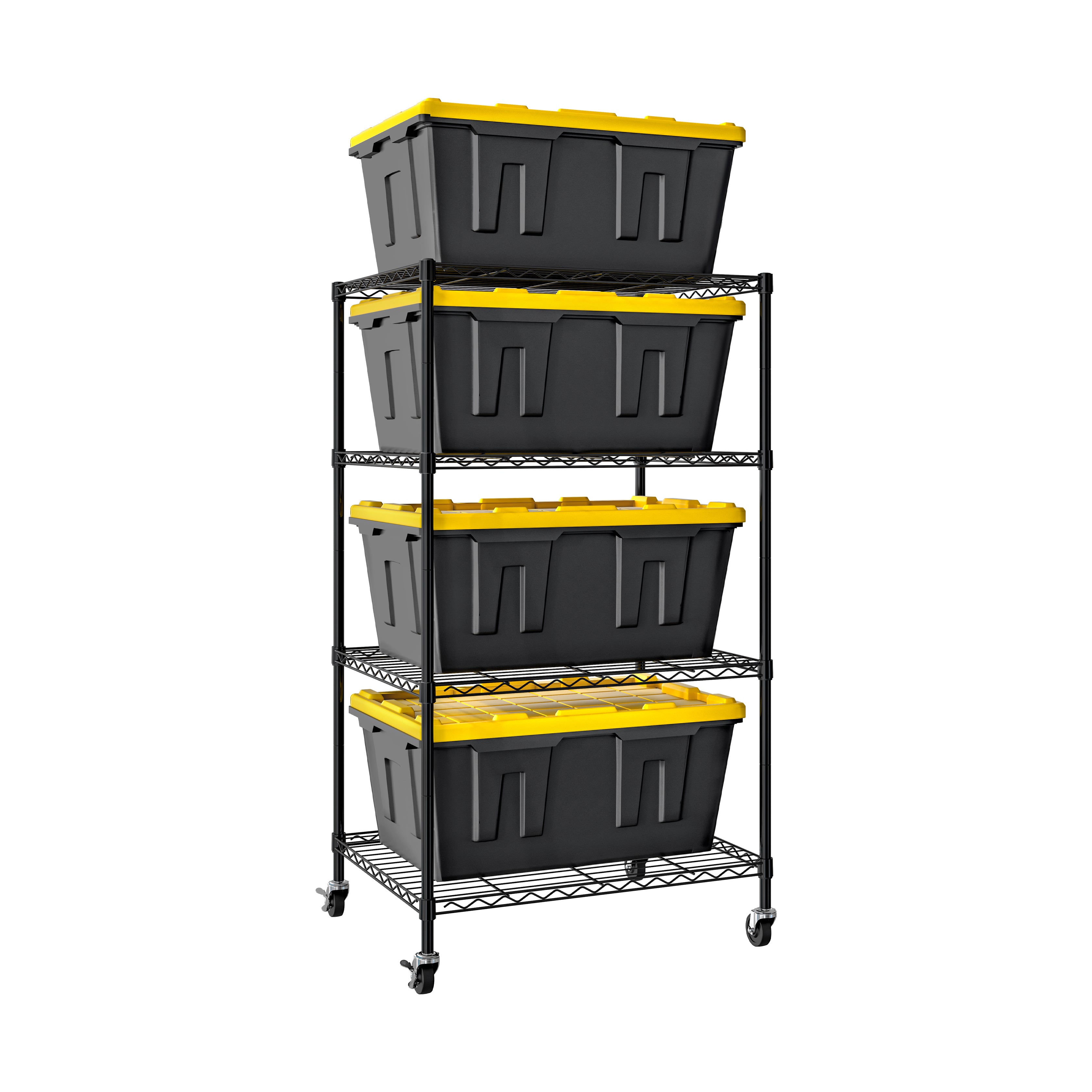 Seville Classics UltraDurable scaffale metallo 4 ripiani 63x84 cm