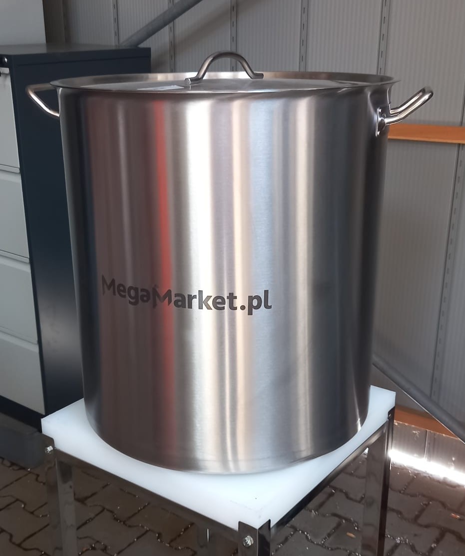 Mega-M Pentola alta inox con coperchio 143 L 55x60 cm usata