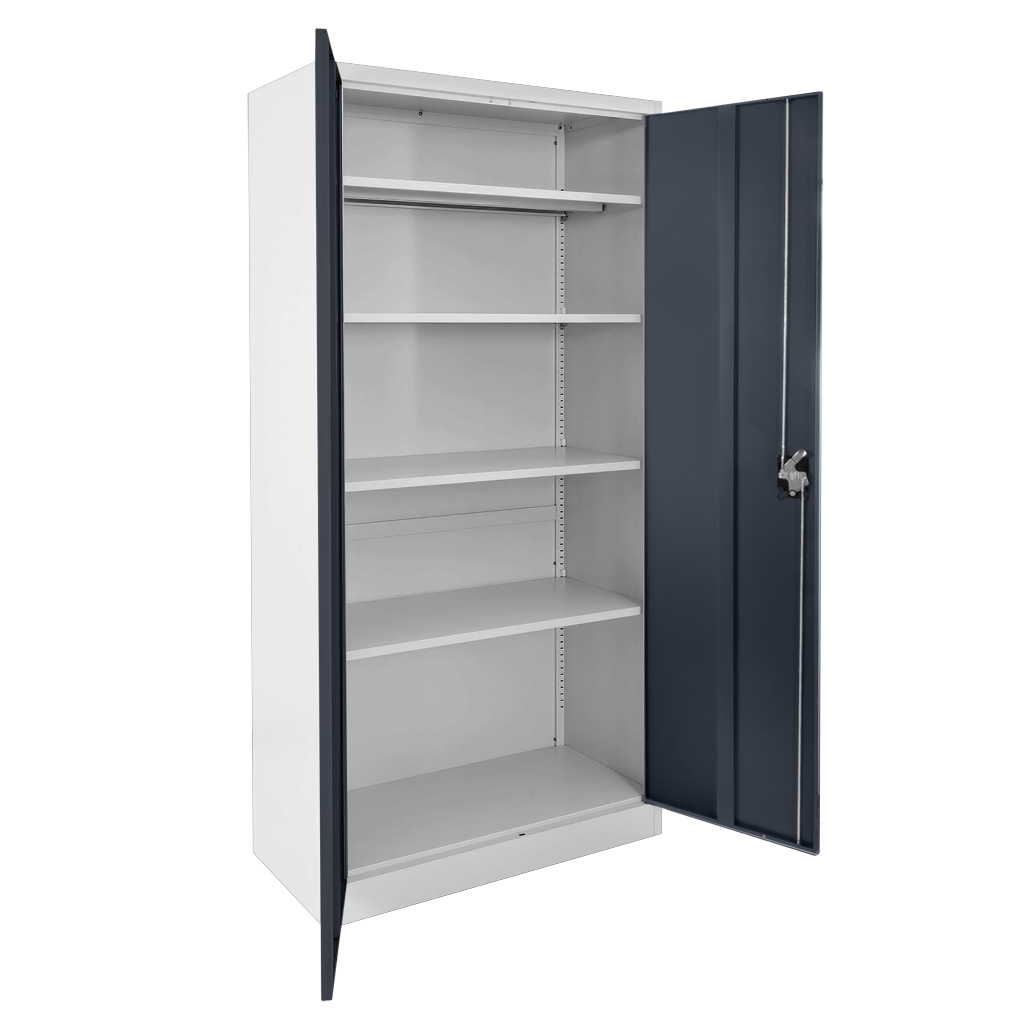 Werkberg W-101S S/G Armadio officina metallo 90x40x185 grigio