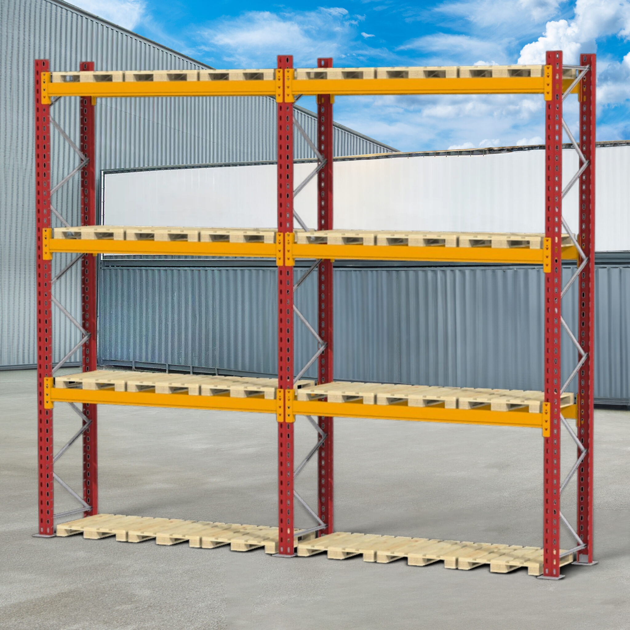 Dexion 0+3 H-480 L-546 scaffale portapallet 900 kg 24 posti