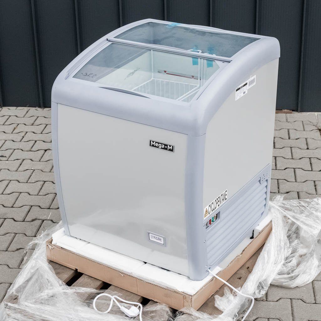 Mega-M Yeti X67 congelatore a pozzetto vetrina 110 L con ruote