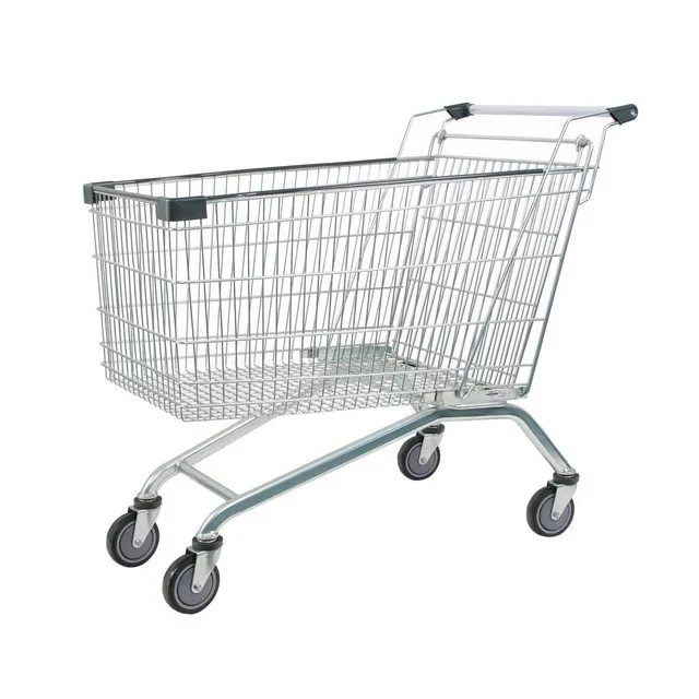 Mega-M YR carrello spesa 215 L maniglia 60 cm zincato