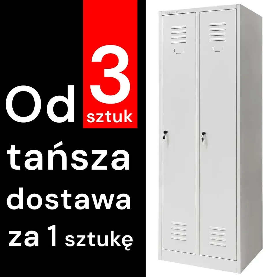 Mega-M S-60 armadio spogliatoio 2 ante 60 cm grigio