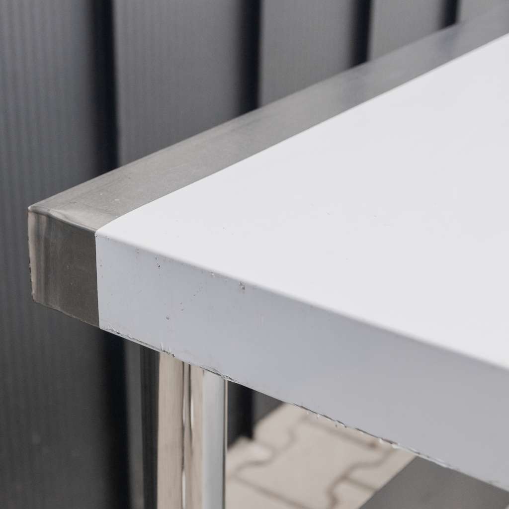 Mega-M X Standard tavolo inox 150x60 cm 2 ripiani usato