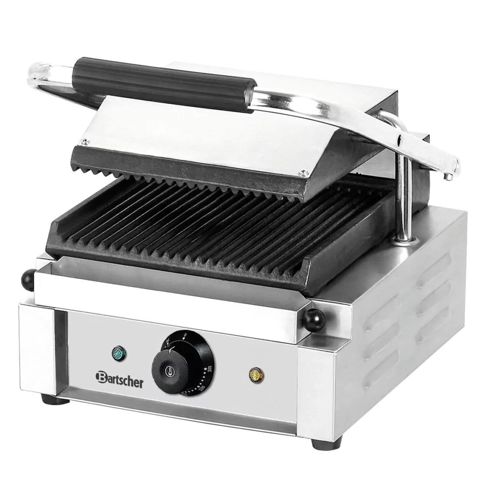 Bartscher A150670 Grill Contatto Rigato 1,8 kW Piastra Ghisa