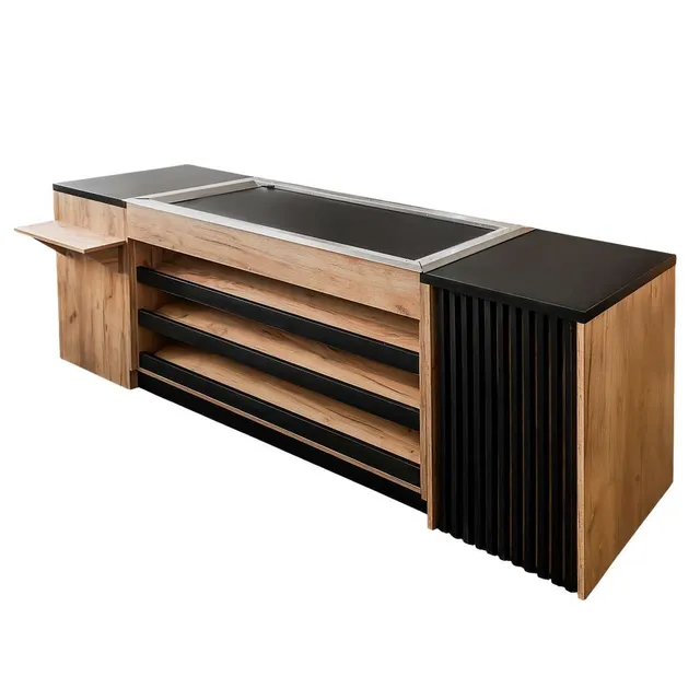 Mega-M banco cassa nastro automatico 250 cm rovere kraft