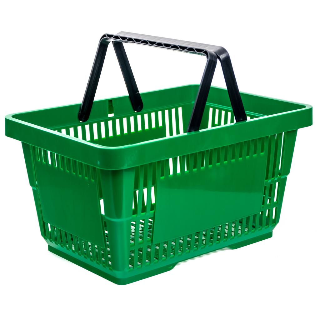 Mega-M cesto spesa 22L verde 43x30x22 cm plastica
