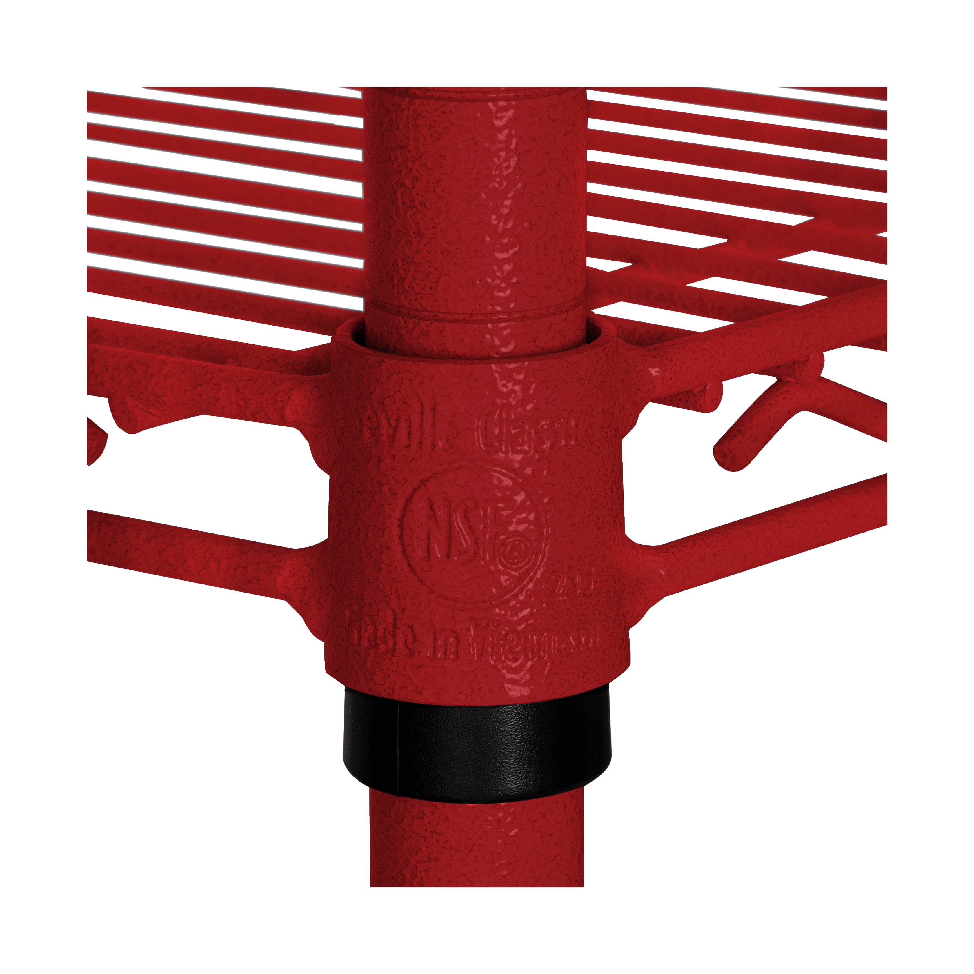 Seville Classics UltraDurable Scaffale Acciaio 6 Ripiani Rosso con Ruote