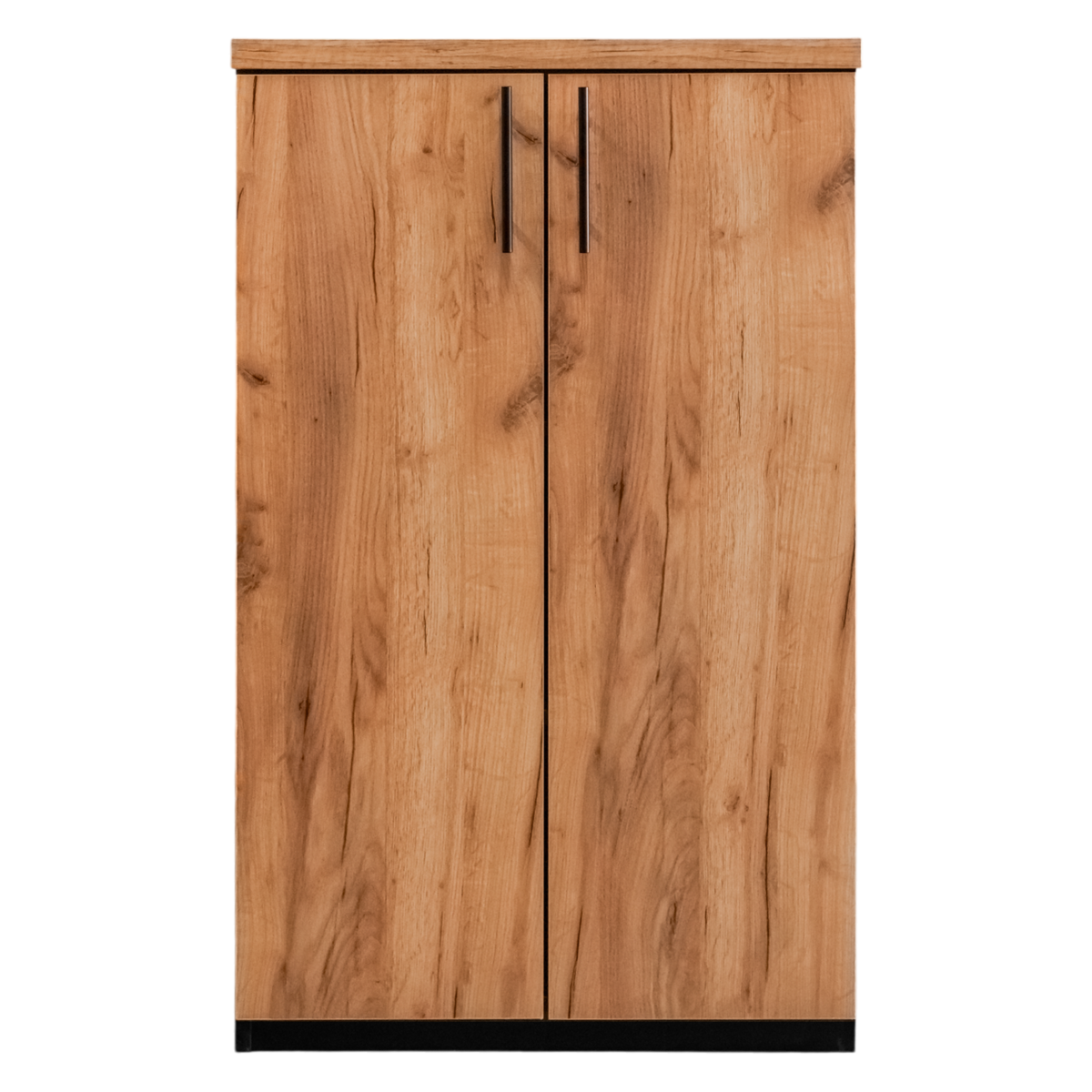 Mega-M armadio ufficio 70x35x120 cm rovere kraft nero raccoglitori