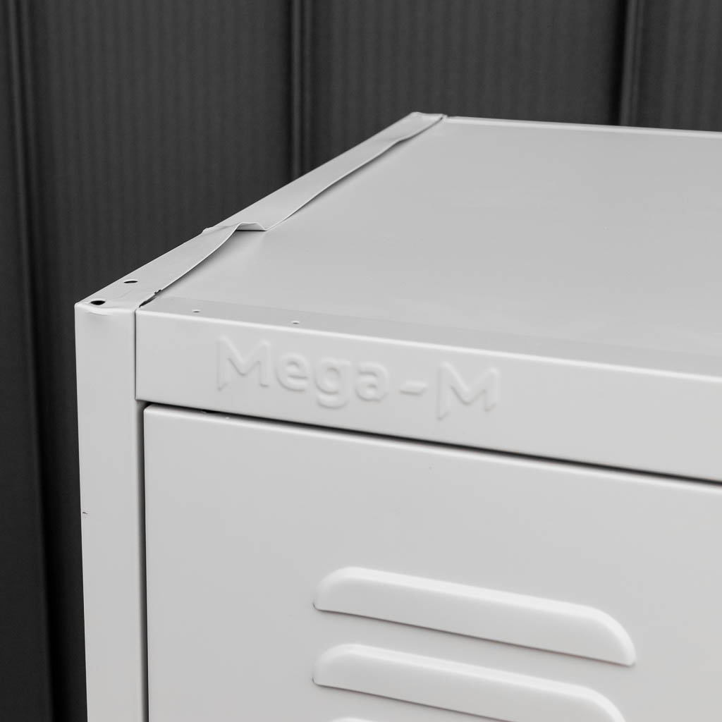 Mega-M armadio spogliatoio 2 ante 60 cm grigio metallo