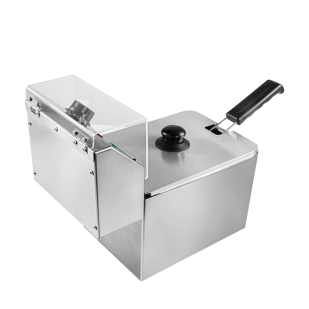 Mega-M friggitrice elettrica 4 L 2 kW singola con coperchio