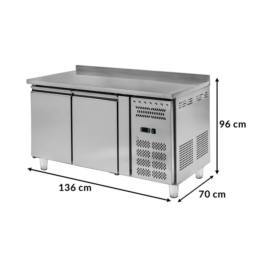 Mega-M STCH/VCH/136/70/R290/R/N tavolo refrigerato 2 porte