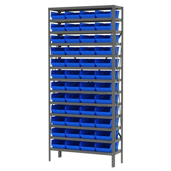 Akro-Mils AS1279150 scaffale metallo 13 ripiani 48 box