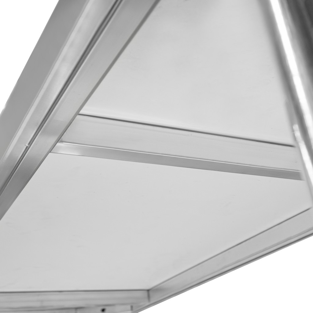 Mega-M Standard tavolo inox centrale 160x70x85 cm con ripiano