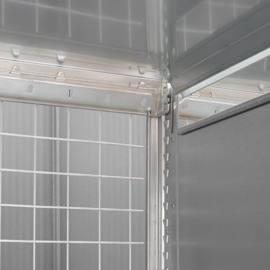 Dexion HI 280 scaffale magazzino zincato 12 ripiani con rete