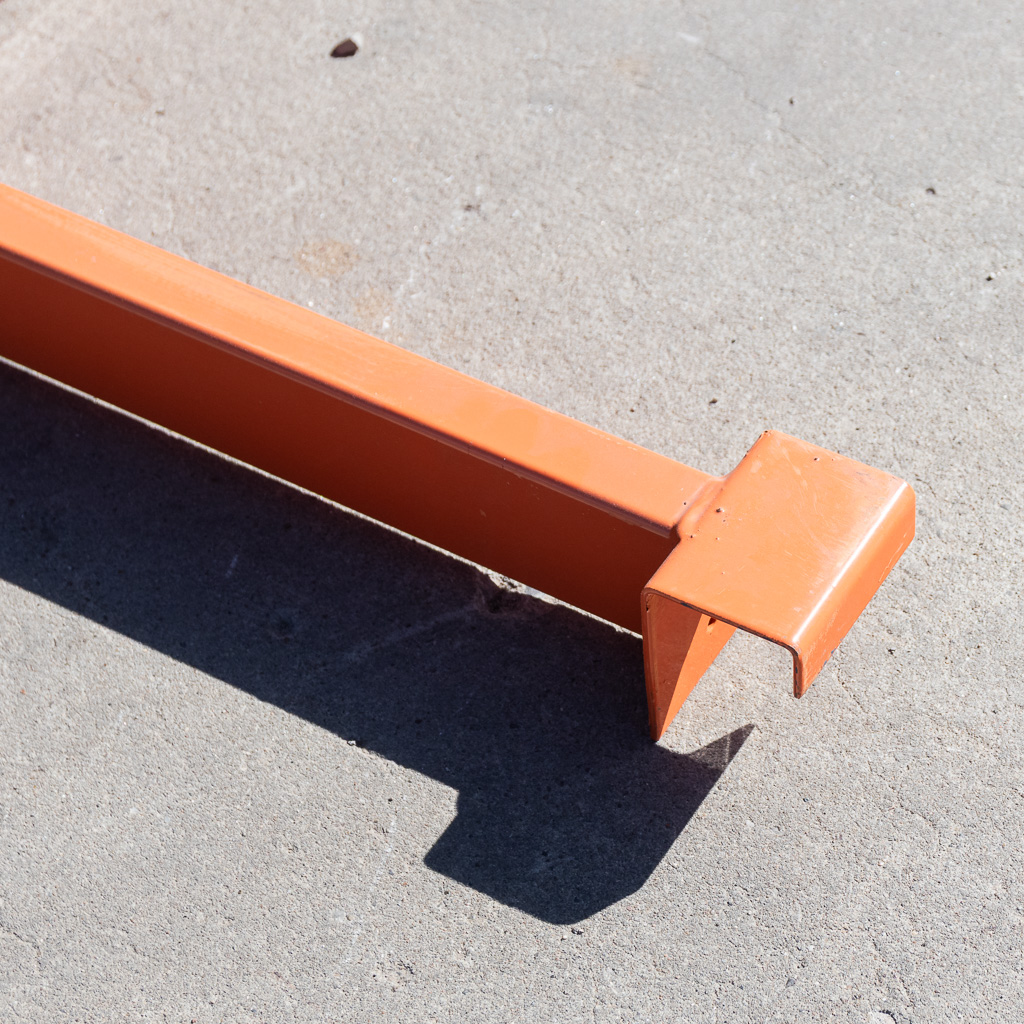 Supporto pallet 100 cm traversa 4 cm acciaio arancione