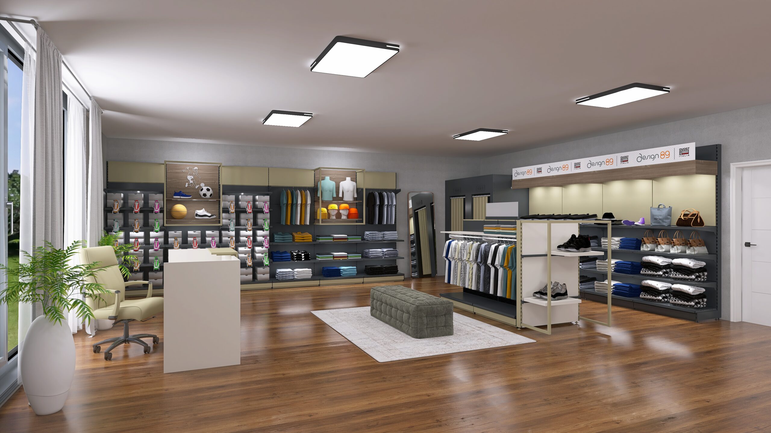 Design89 Espositori Abbigliamento stand negozio