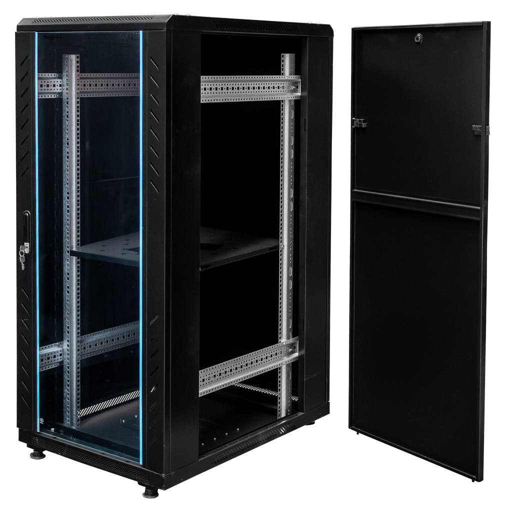 Mega-M Armadio Rack 19 Pollici 28U 60x80 cm Nero