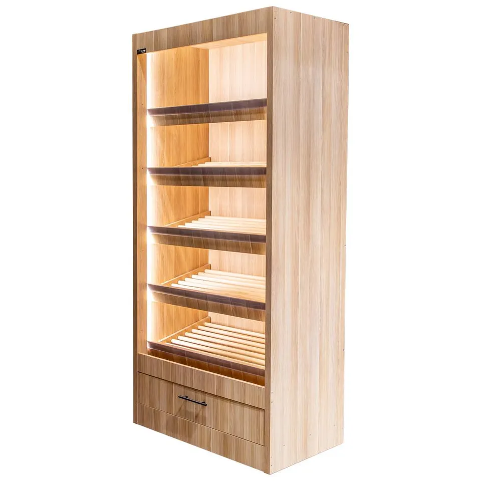 Mega-M scaffale pane aperto 100 cm rovere LED