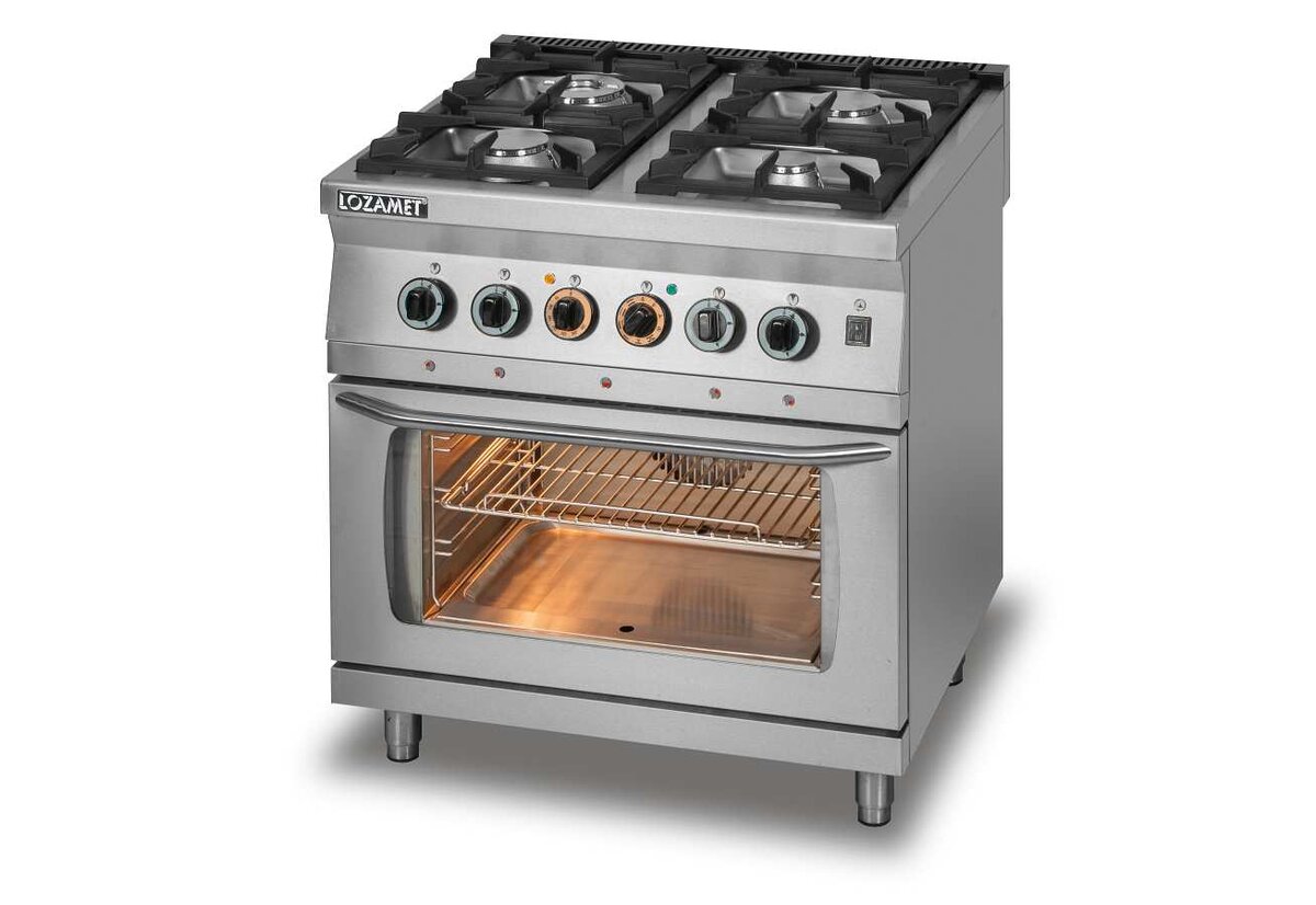Lozamet L700.KG4 PET Cucina a Gas 4 Fuochi Forno Elettrico
