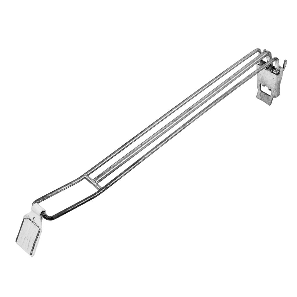 Mega-M Gancio Triplo Euro 30 cm con Portaprezzo clips