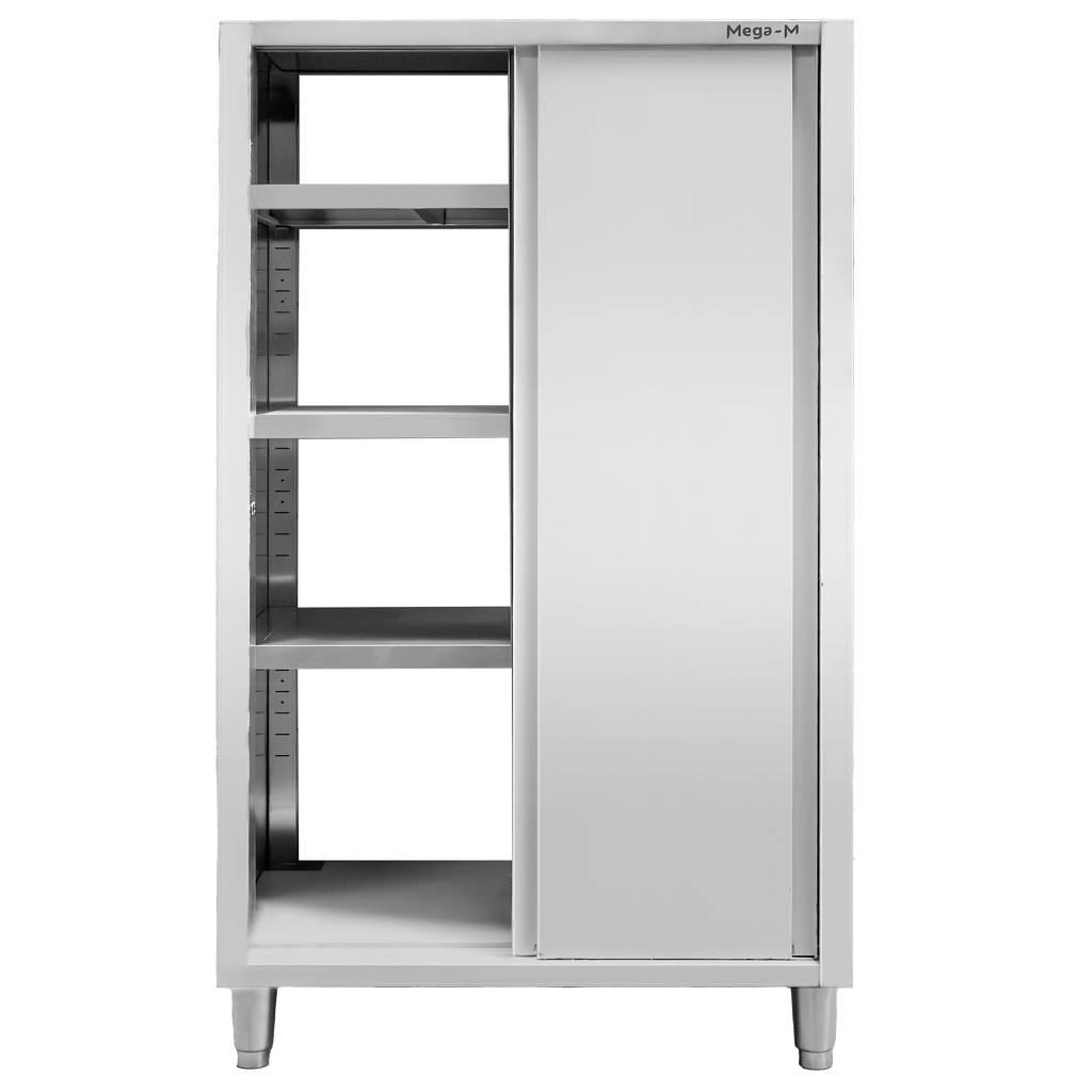 Mega-M 100x60x180 armadio inox passante 2 porte