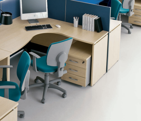 Agosistem Flycom ST516 cassettiera 3 cassetti 41x56x50 con serratura