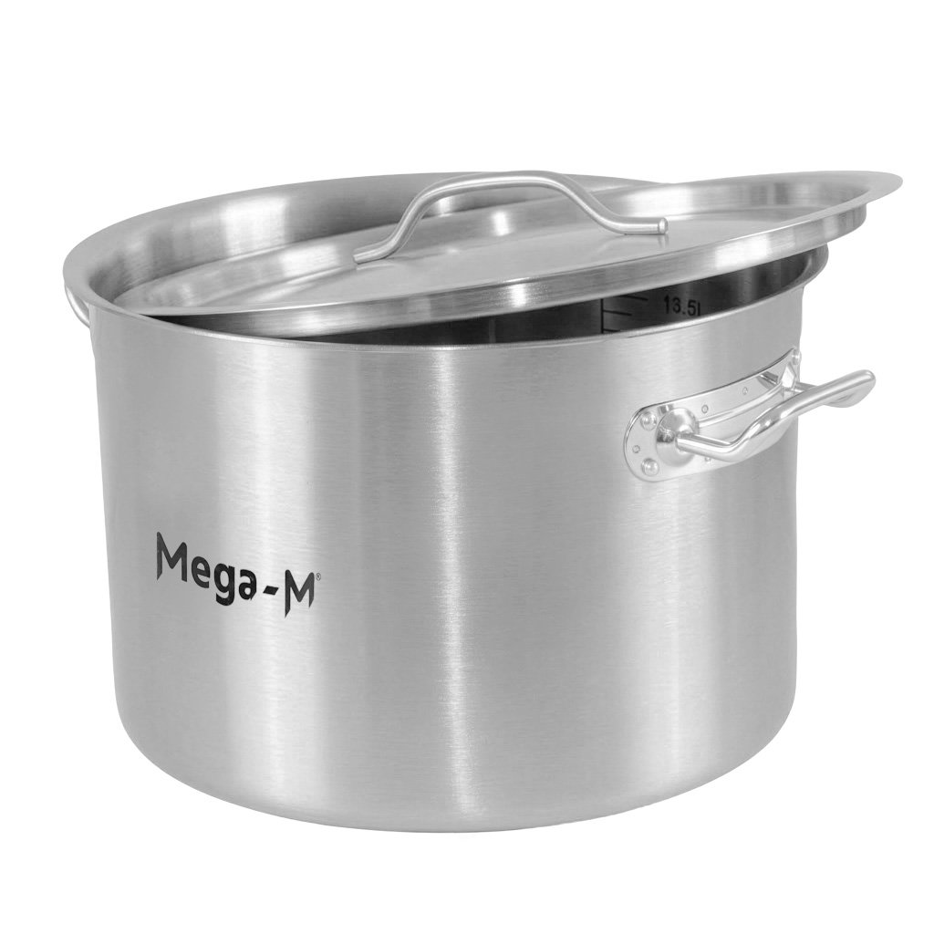 Mega-M Standard 17L pentola acciaio inox con coperchio