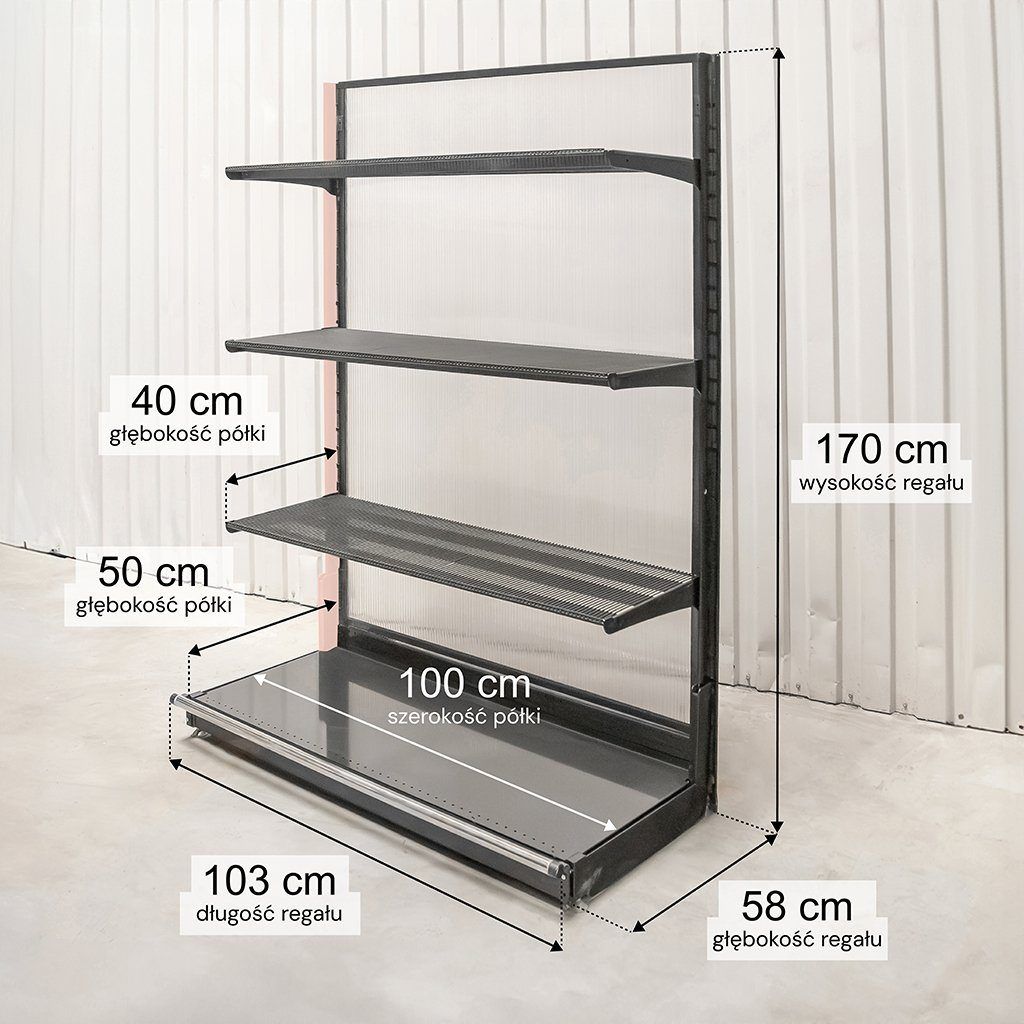 Wireland Solid York scaffale negozio H170 modulo aggiuntivo