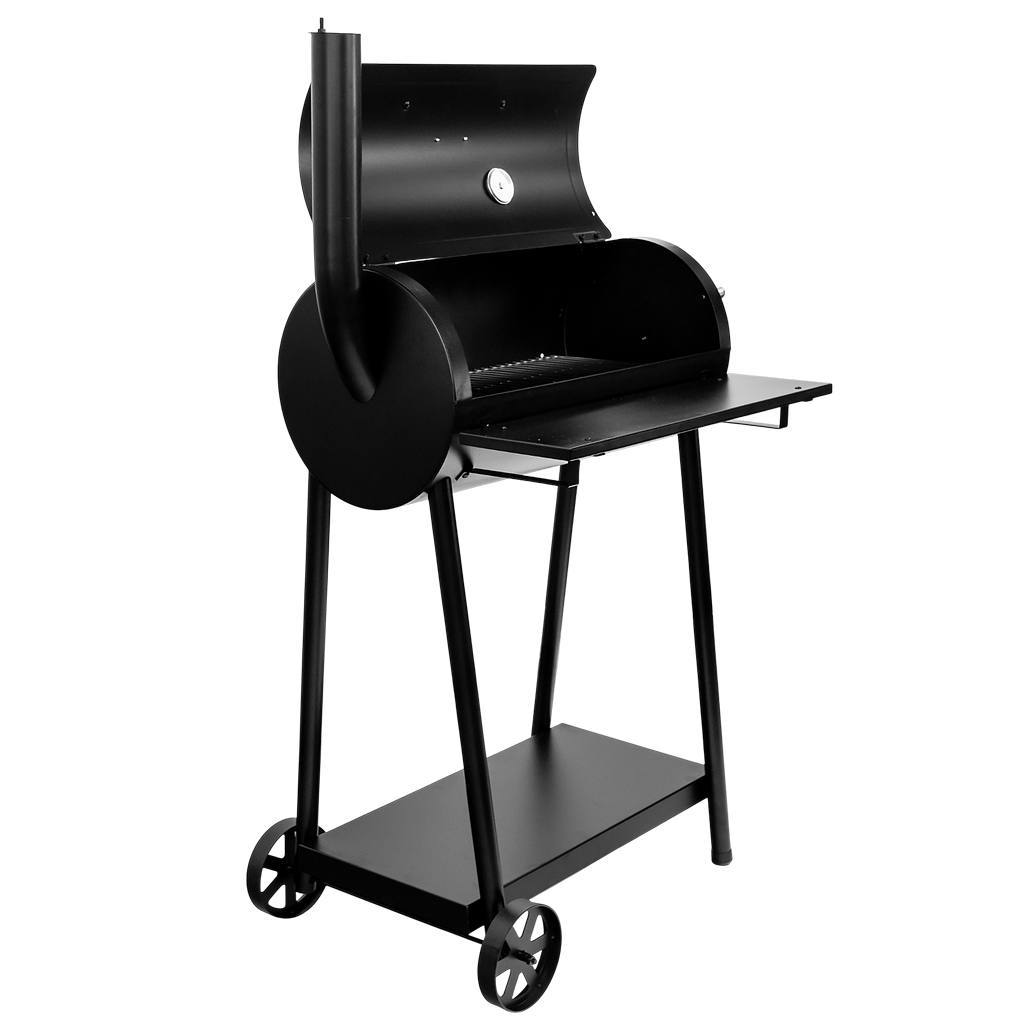 Mega-M barbecue a carbone a botte con camino 53x29 cm